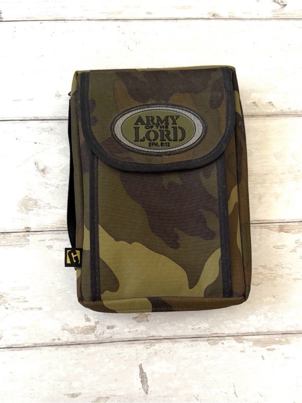 Camouflage Bible Case Carrying Book Bag Zip Closure Gregg Gear 10x6in NEW